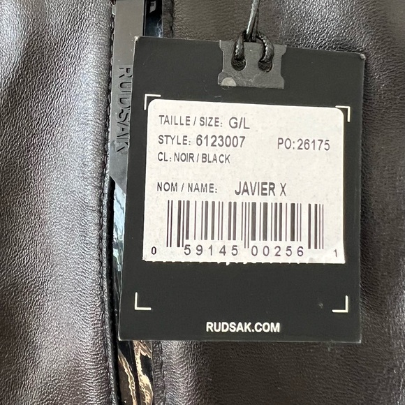 RUDSAK Javier Leather Bomber Jacket in Large - Picture 6 of 7